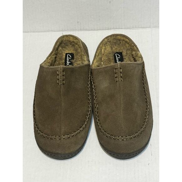 Clarks Men's Slippers 12W Leather Upper - Picture 5 of 9